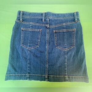 VINTAGE JEANS GAP DENIM  PENCIL MIDI SKIRT WITH BACK POCKETS SIZE 8